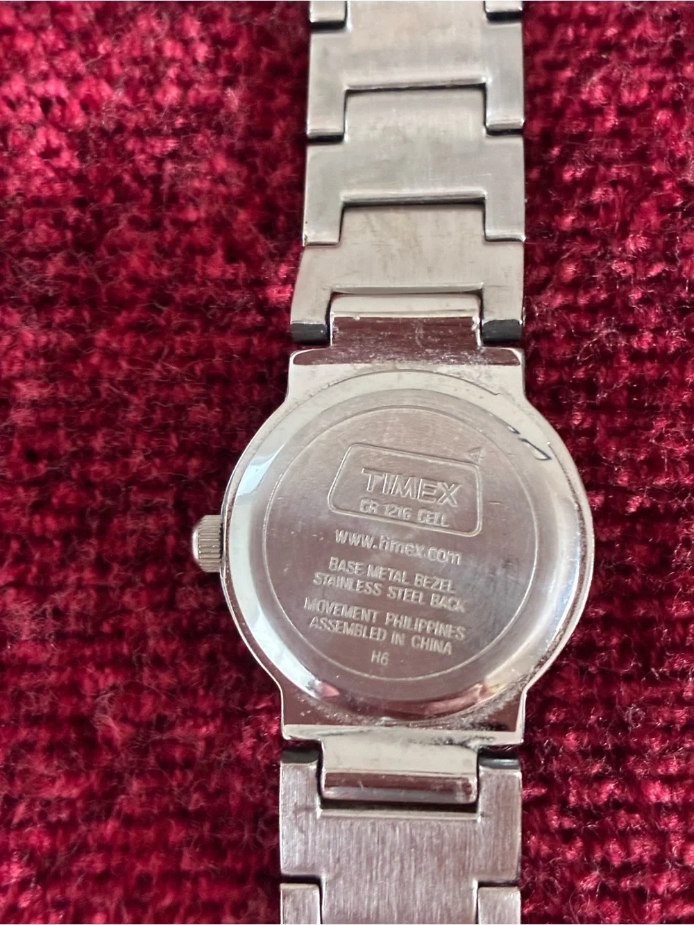Vintage Timex Two-Tone Steel Bracelet Watch with Pale Silver Dial - Excellent